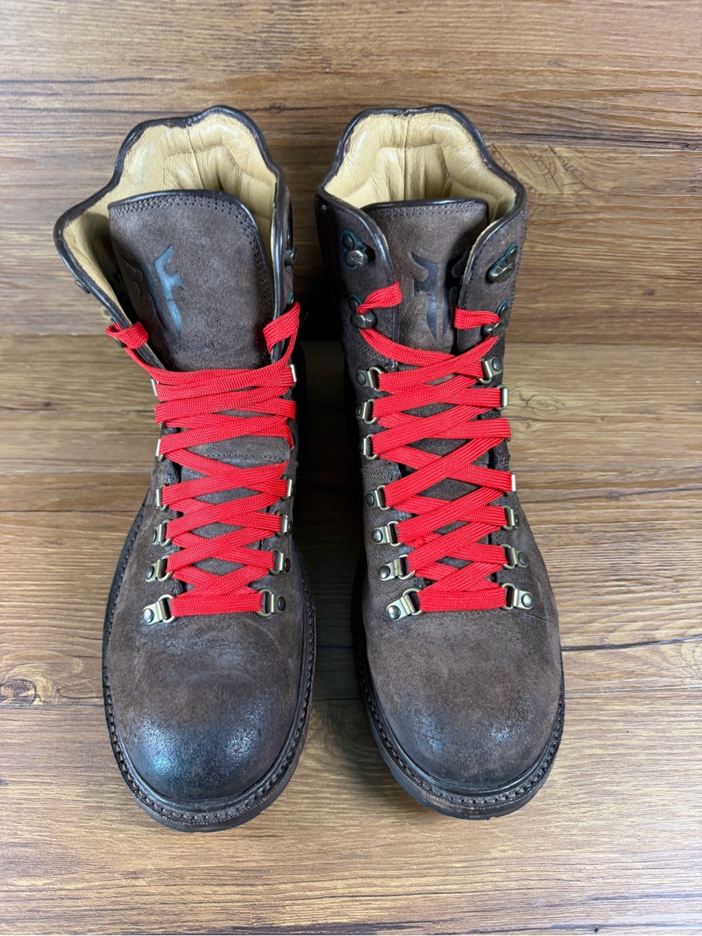 Frye Rogan Alpine Hiker Leather Boots Mens Size 11.5 Lace Up Shoes - Picture 6 of 11